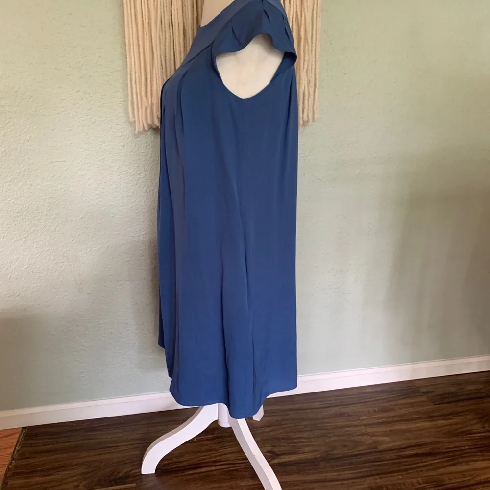 Banana Republic blue silk dress size S Petite - Picture 7 of 9